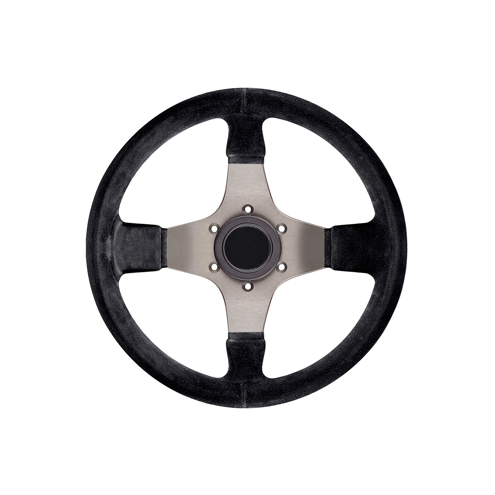 Simple Black Leather Steering Wheel
