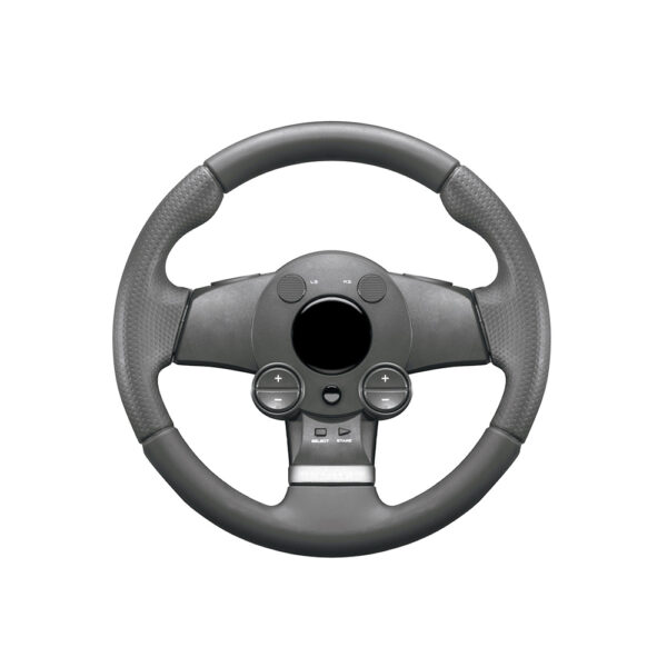 Premium Gray Leather Steering Wheel